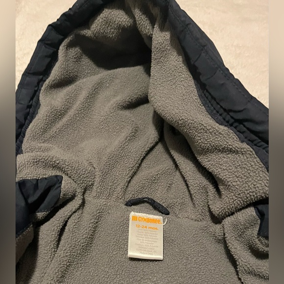 Gymboree Dark Blue Hooded Puffer Jacket - Picture 4 of 4